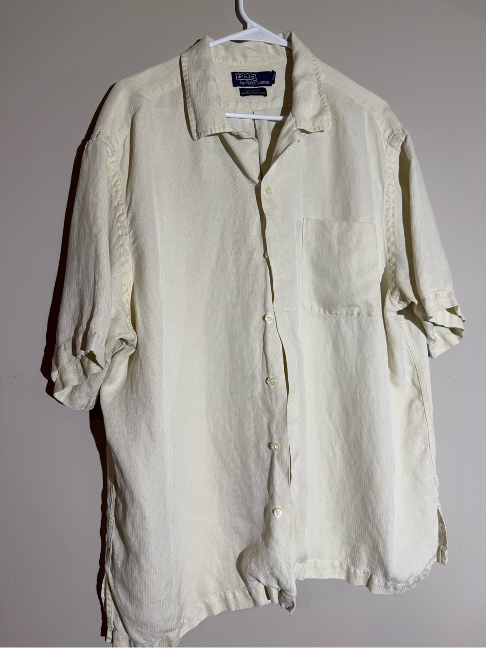 Polo by Ralph Lauren Caldwell Short Sleeve 63%silk 37% Linen